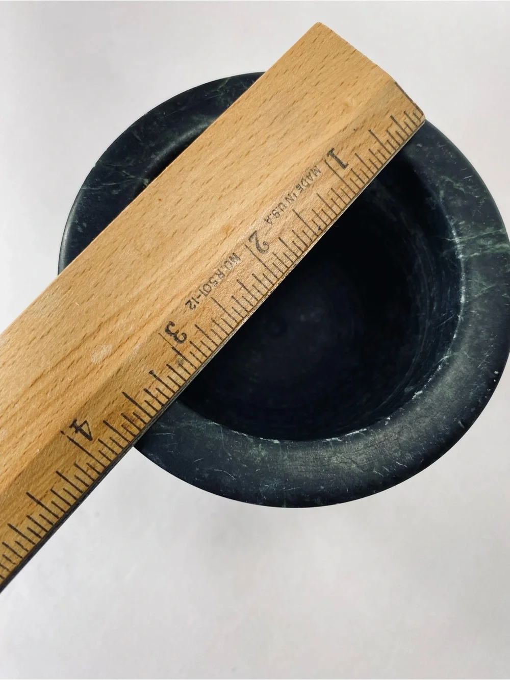 Vintage Traditional Green Marble Pedestal Mortar Spice Grinder Bowl (No Pestle)